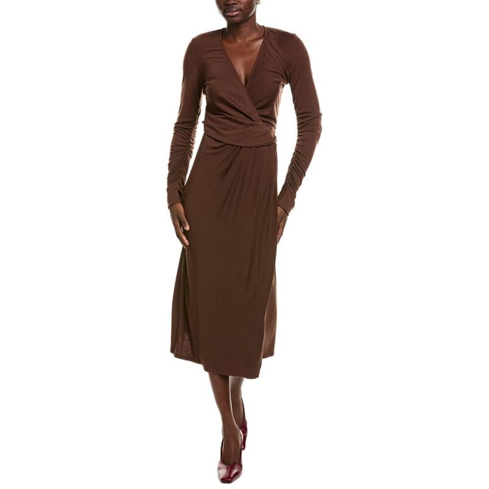 Diane Von Furstenberg Womens Daniella Knit Wool-Blend Wrap Dress